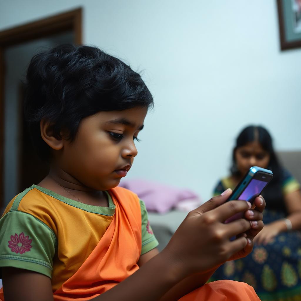 குழந்தை குடும்பத்தை விட screens-உடன் அதிகம் இணைந்திருக்கிறது.